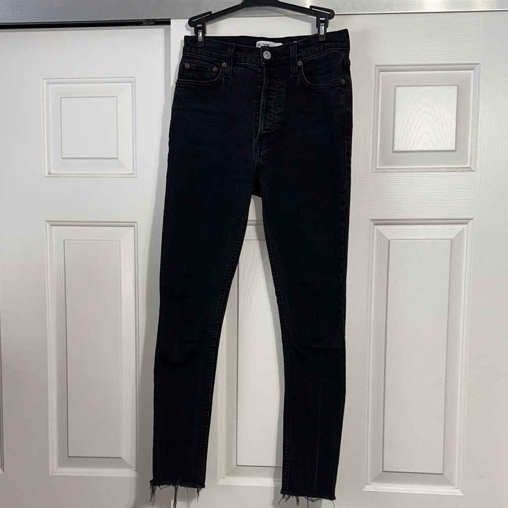 Re/Done Women's Dark Denim Skinny Jeans